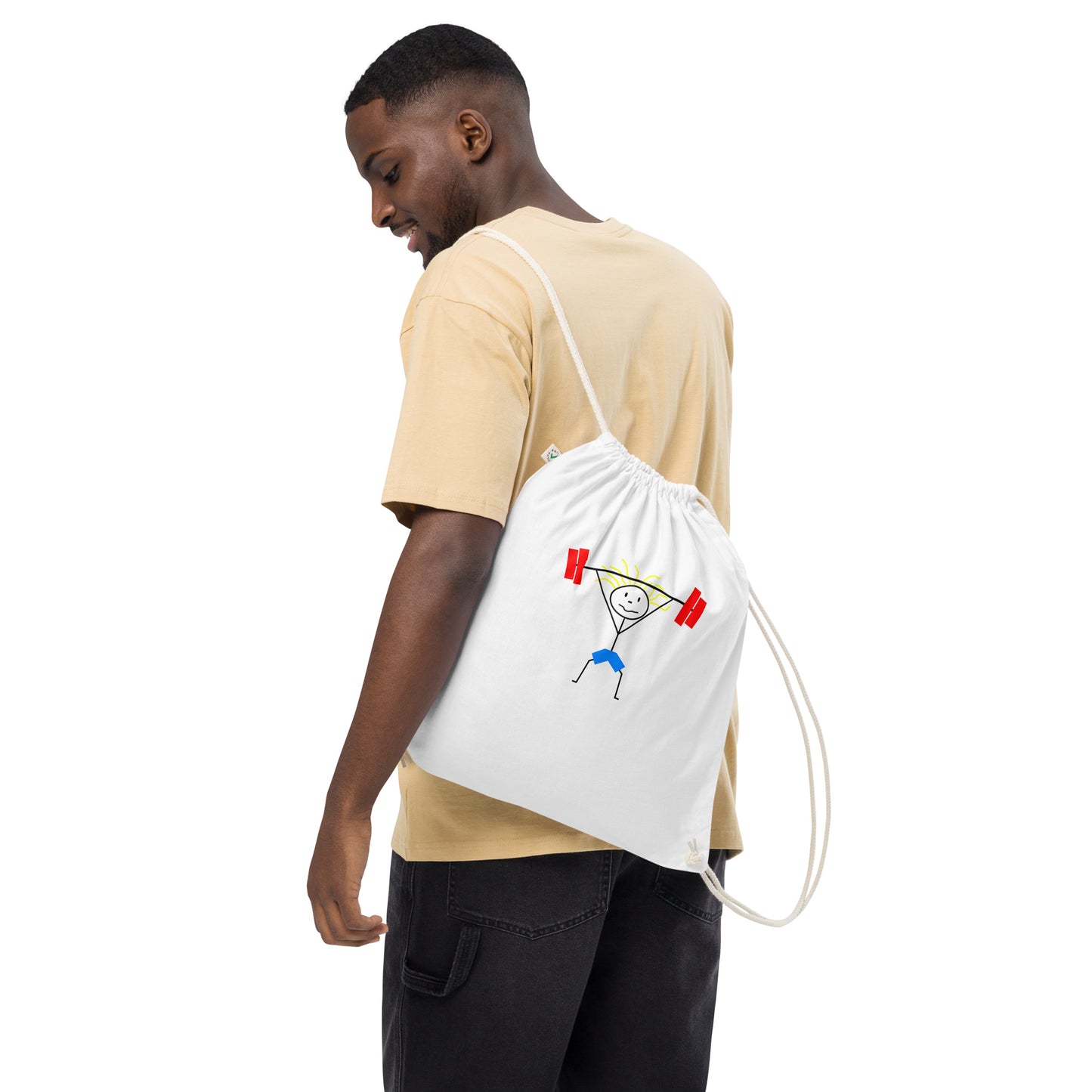 Matt-man Gym Organic cotton drawstring bag