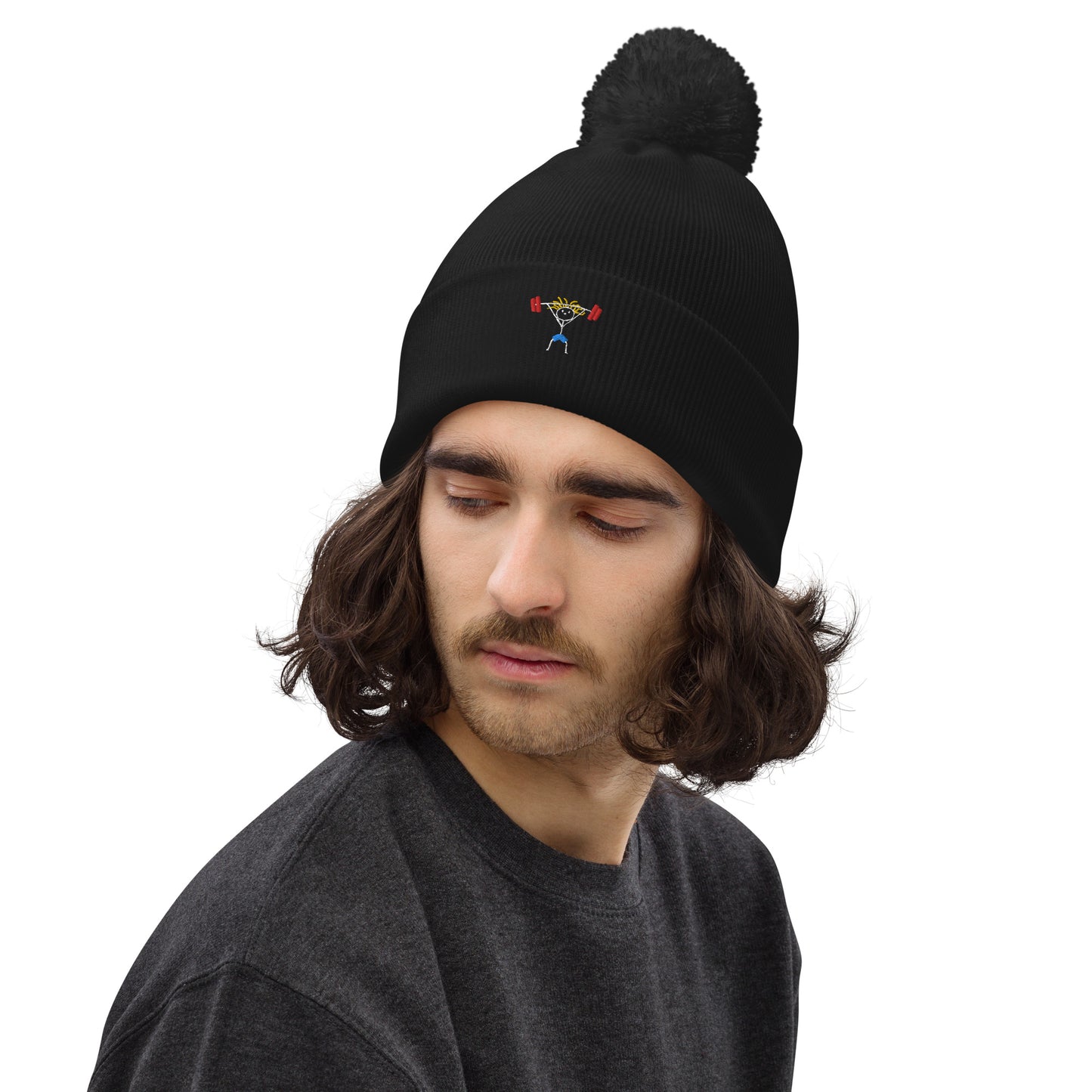 Matt-man Gym Pom pom beanie