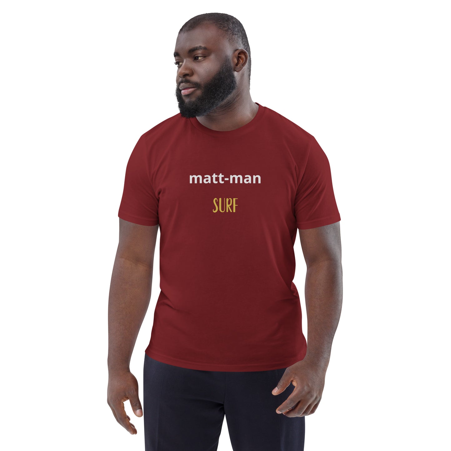 Matt-man surf organic cotton t-shirt